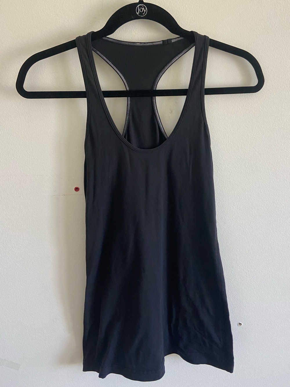 Lululemon Athletica Black Racerback Tank Top Size 8 Athletic Athleisure Summer